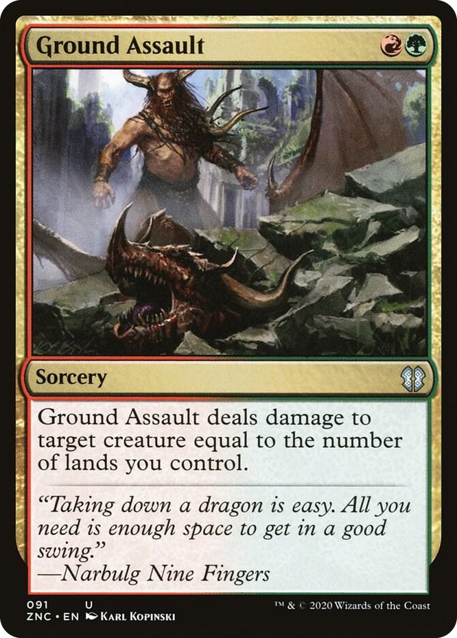 0091 Ground Assault U Commander: Zendikar Rising