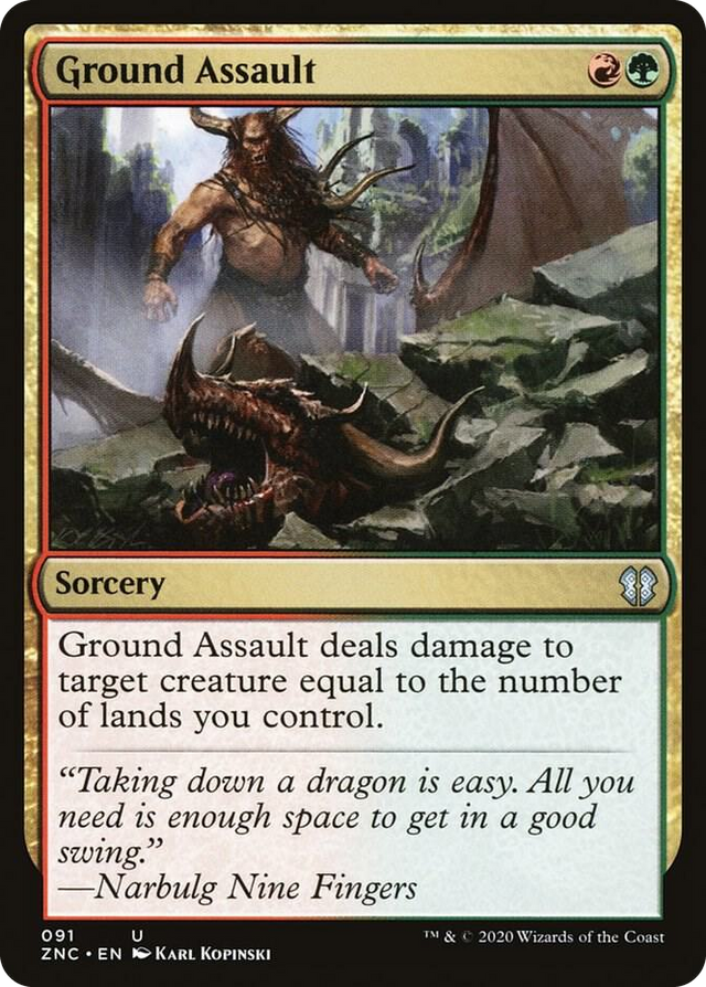 0091 Ground Assault U Commander: Zendikar Rising