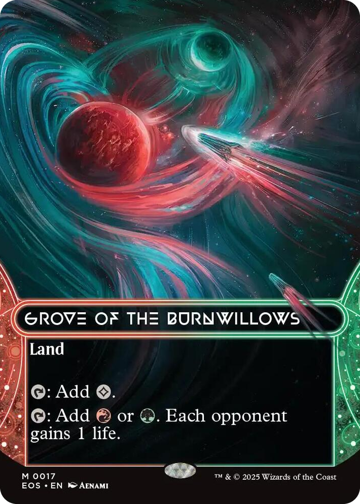 0017 Grove of the Burnwillows (0017) (Borderless) M Edge of Eternities: Stellar Sights