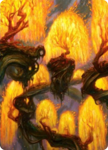 0034 Grove of the Burnwillows Art Card S Art Series: Zendikar Rising