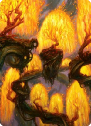 0034 Grove of the Burnwillows Art Card S Art Series: Zendikar Rising