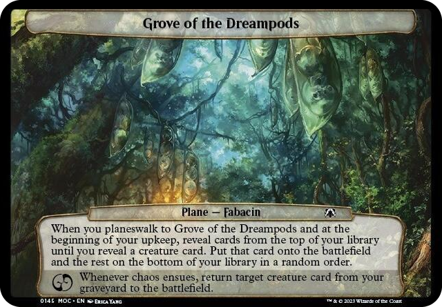 Grove of the Dreampods #145 T - Planechase: March of the Machine Pokemon card