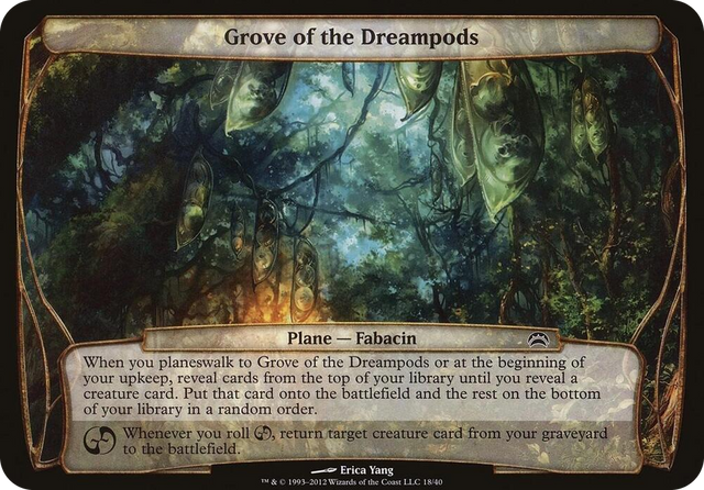 0018 Grove of the Dreampods (Planechase 2012) S Oversize Cards