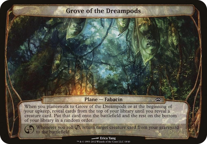 Grove of the Dreampods (Planechase 2012) #18 S - Oversize Cards Pokemon card
