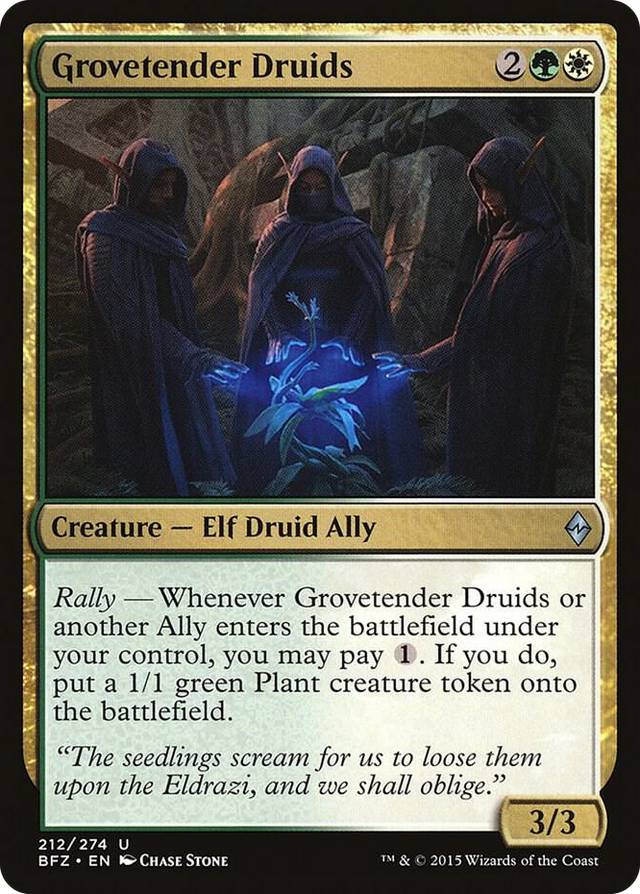 0212 Grovetender Druids U Battle for Zendikar