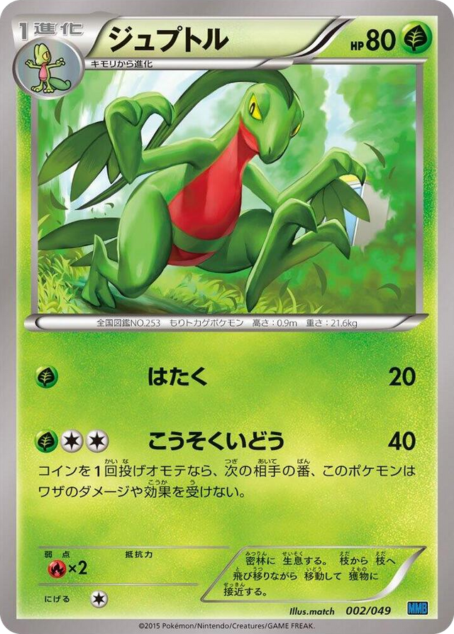 0002 Grovyle None M Master Deck Build Box Speed Style