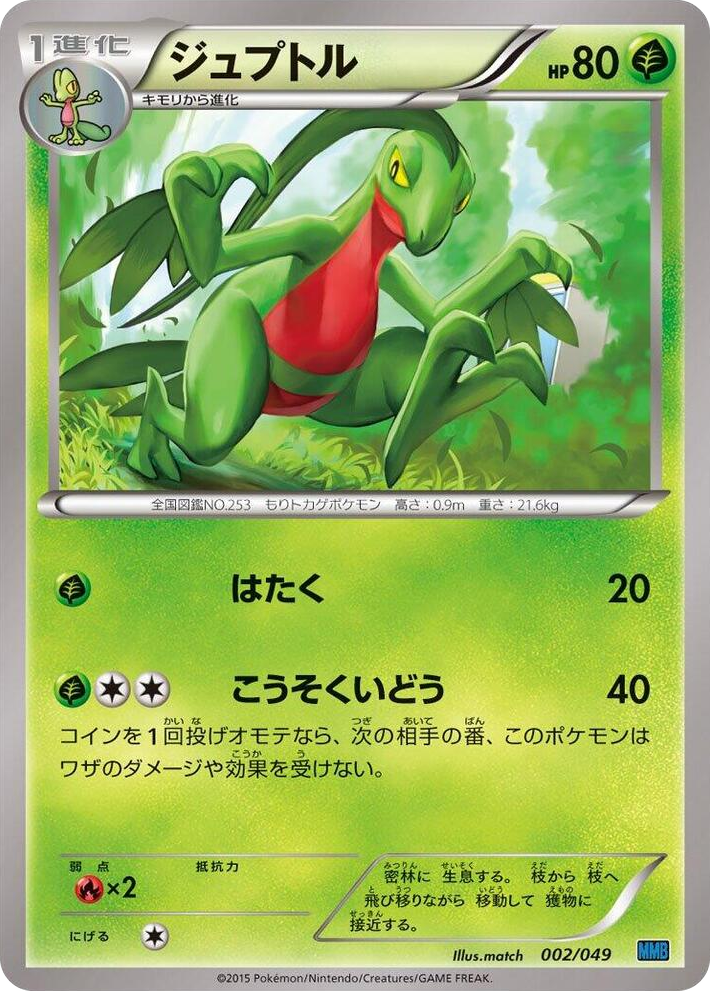 0002 Grovyle None M Master Deck Build Box Speed Style