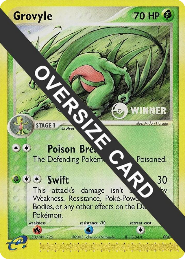 0004 Grovyle - 004 (e-League) [Winner] Promo Jumbo Cards
