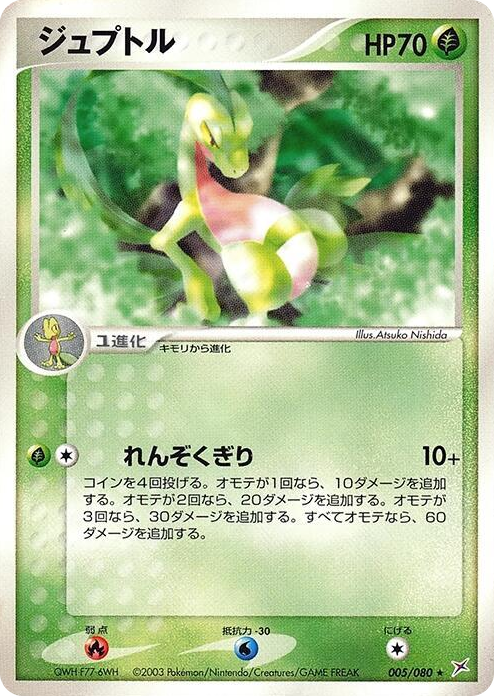 0005 Grovyle Rare Magma VS Aqua: Two Ambitions