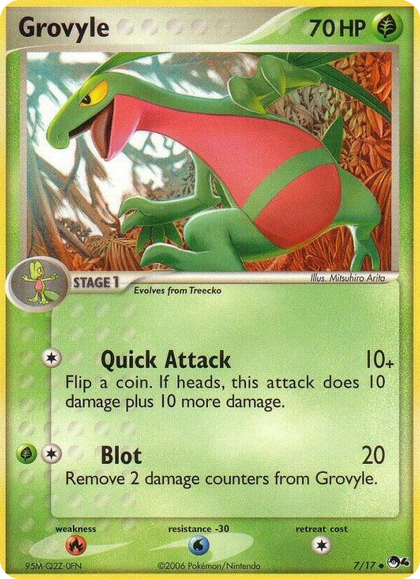 0007 Grovyle Uncommon POP Series 4