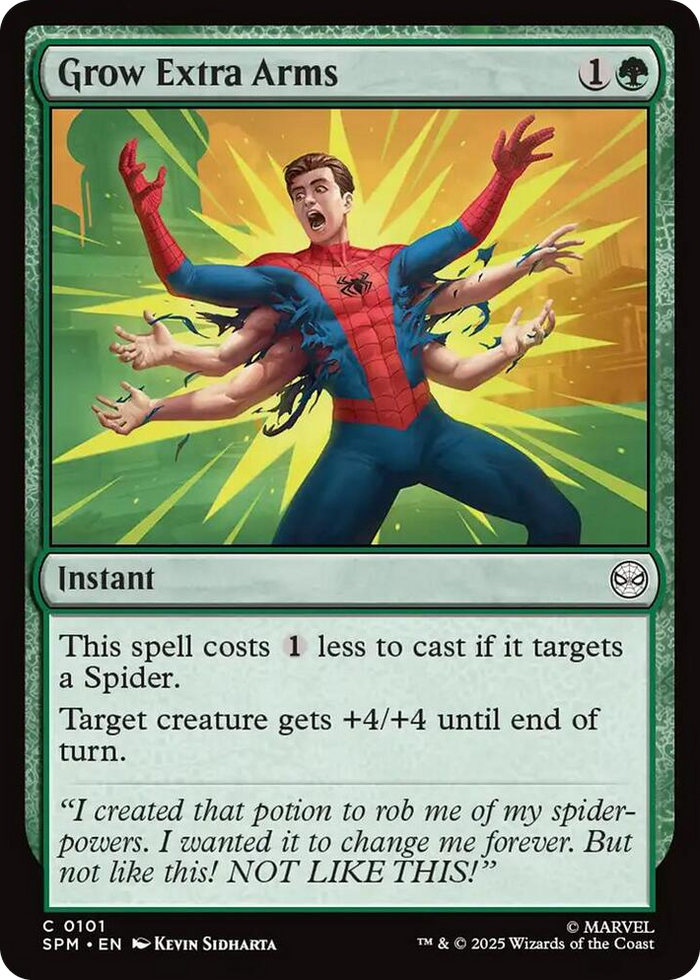 Grow Extra Arms #101 C - Marvel's Spider-Man Pokemon card