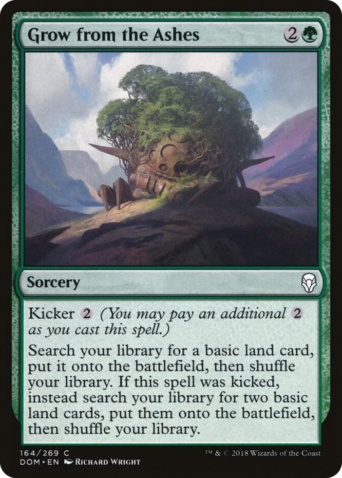 0164 Grow from the Ashes C Dominaria