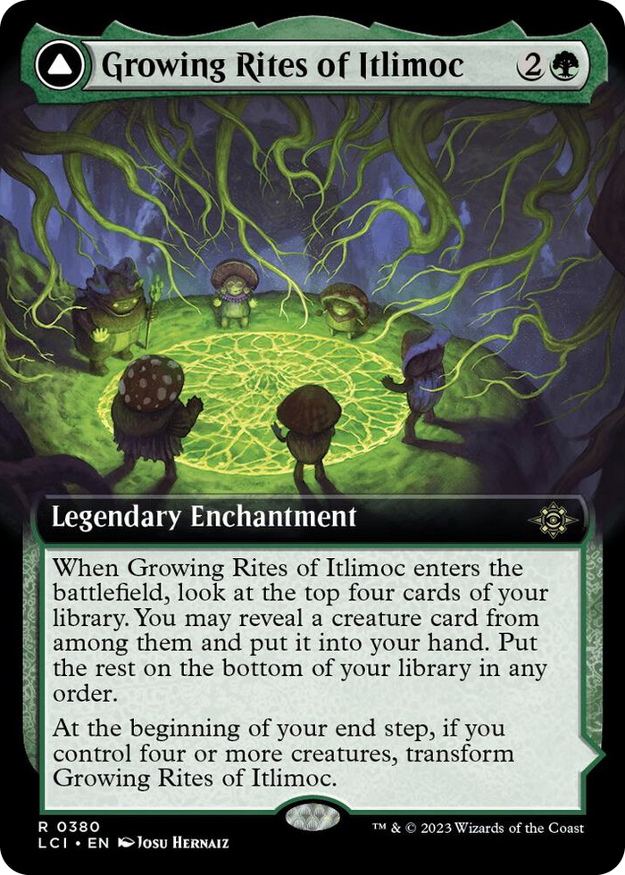 Growing Rites of Itlimoc (Extended Art) #380 R - The Lost Caverns of Ixalan Pokemon card