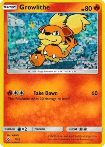 0001 Growlithe Promo McDonald's Promos 2018