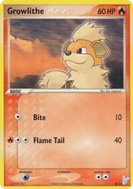 0004 Growlithe Common EX Trainer Kit 2: Plusle & Minun
