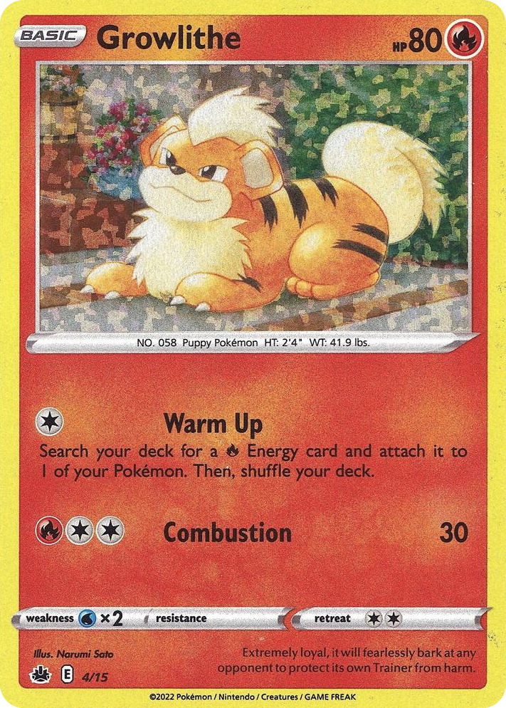 0004 Growlithe Promo McDonald's Promos 2022
