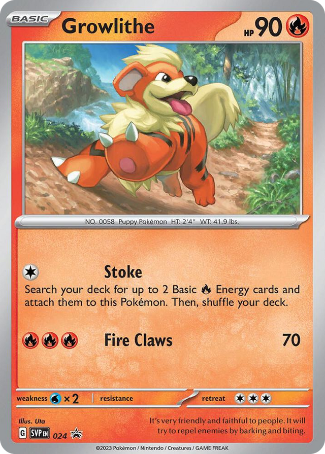 0024 Growlithe - 024 Promo Scarlet & Violet Promo Cards