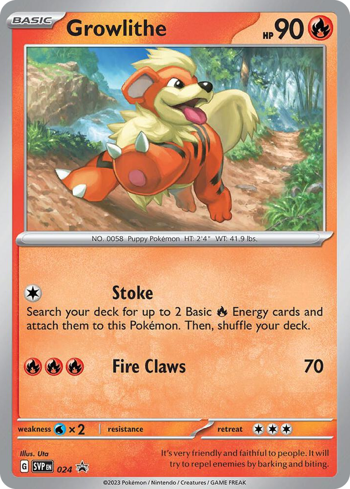 0024 Growlithe - 024 Promo Scarlet & Violet Promo Cards
