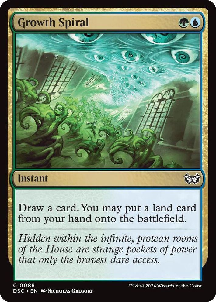 0088 Growth Spiral C Commander: Duskmourn: House of Horror