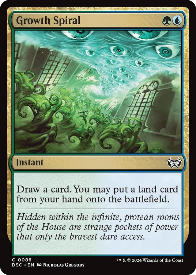 0088 Growth Spiral C Commander: Duskmourn: House of Horror