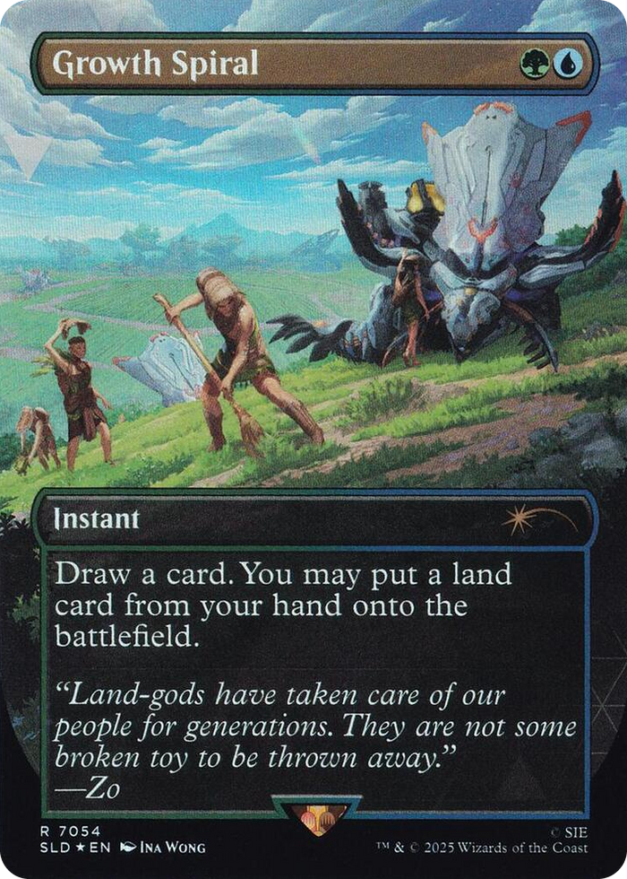 Growth Spiral (7054) (Rainbow Foil) #7054 R - Secret Lair Drop Series Pokemon card