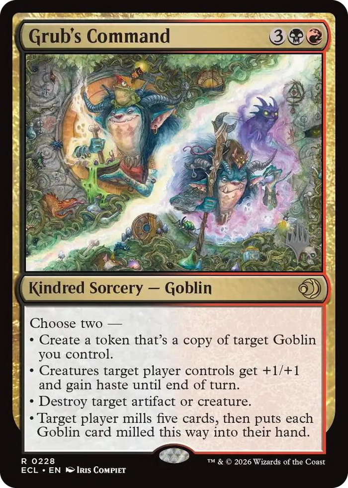 Grub's Command #228 R - Promo Pack: Lorwyn Eclipsed Pokemon card