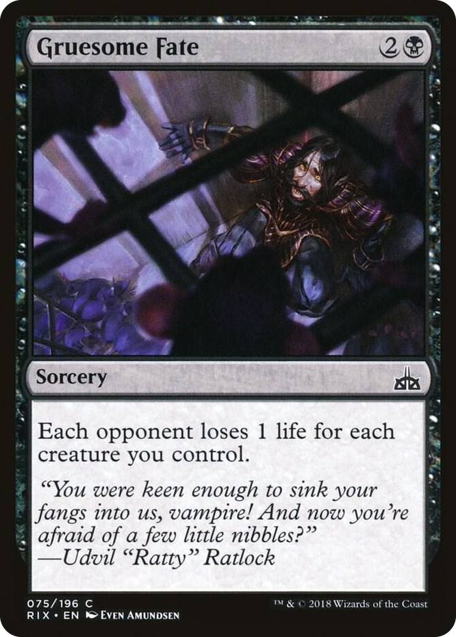 0075 Gruesome Fate C Rivals of Ixalan