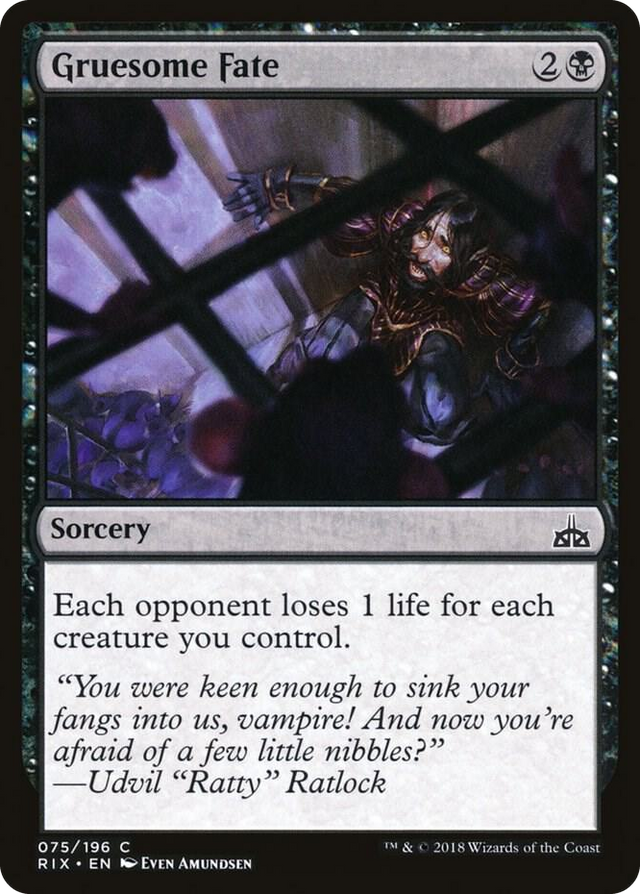 0075 Gruesome Fate C Rivals of Ixalan