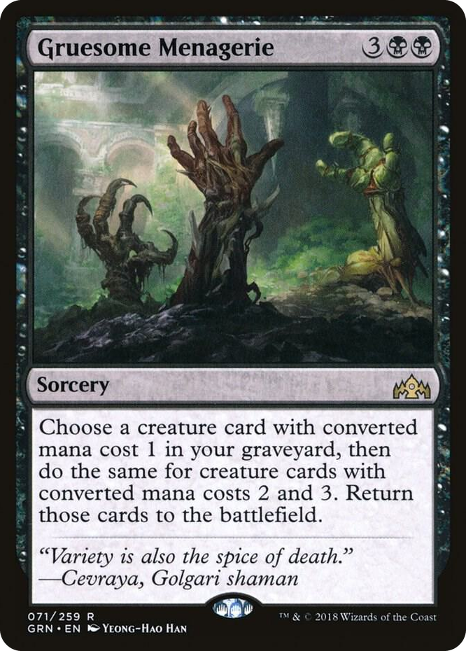0071 Gruesome Menagerie R Guilds of Ravnica