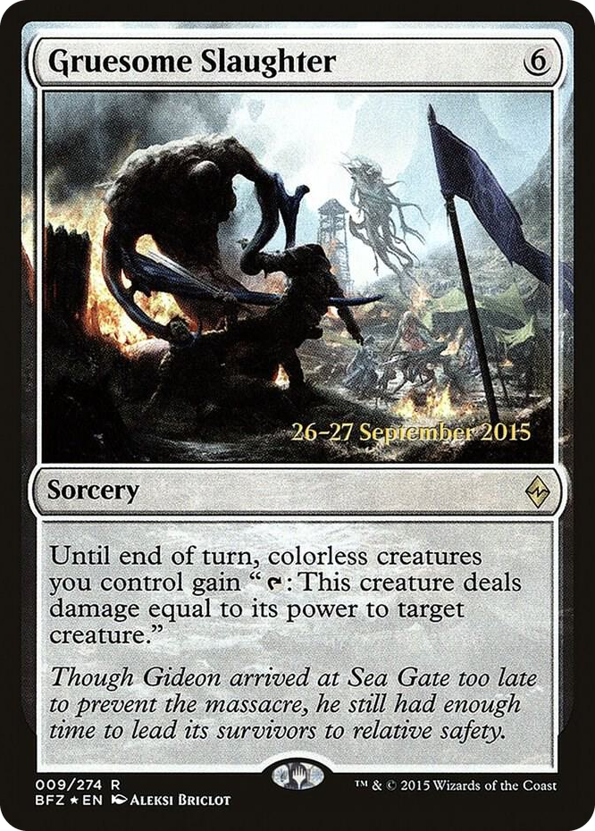 Gruesome Slaughter #9 R - Prerelease Cards Pokemon card