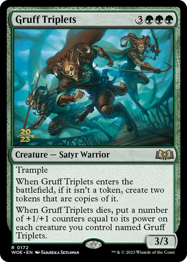 0172 Gruff Triplets R Prerelease Cards