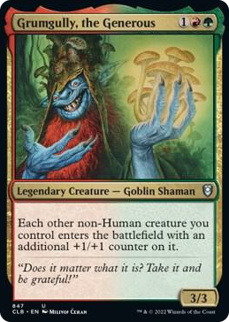 0847 Grumgully, the Generous U Commander Legends: Battle for Baldur's Gate
