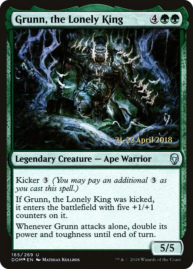 0165 Grunn, the Lonely King U Prerelease Cards