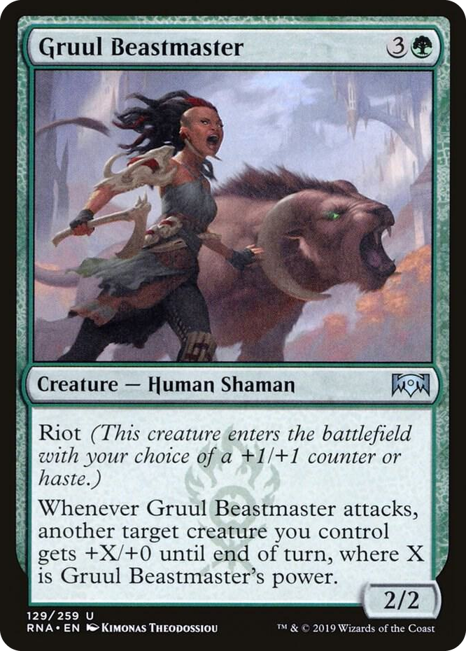 0129 Gruul Beastmaster U Ravnica Allegiance
