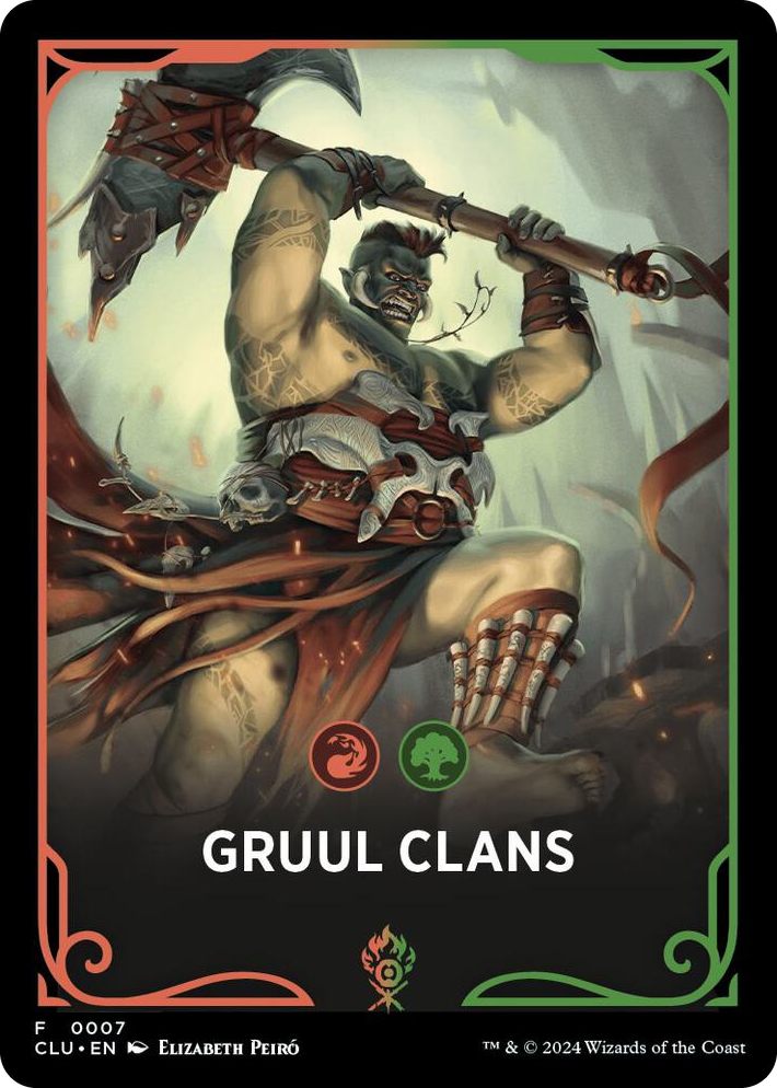 0007 Gruul Clans Theme Card T Ravnica: Clue Edition