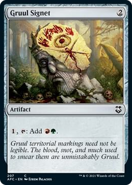 0207 Gruul Signet C Commander: Adventures in the Forgotten Realms