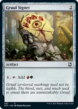 0207 Gruul Signet C Commander: Adventures in the Forgotten Realms