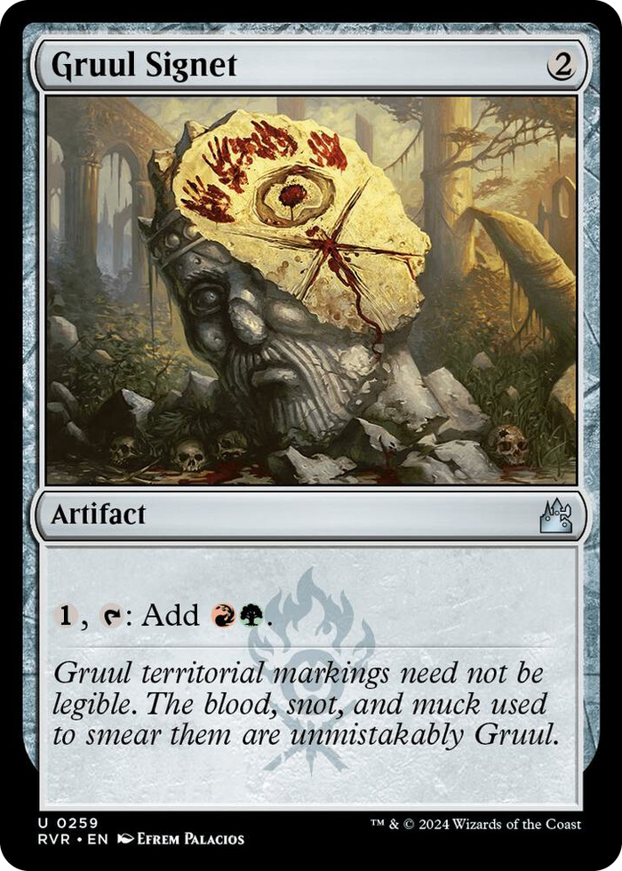 Gruul Signet #259 U - Ravnica Remastered Pokemon card