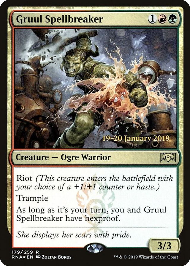 0179 Gruul Spellbreaker R Prerelease Cards