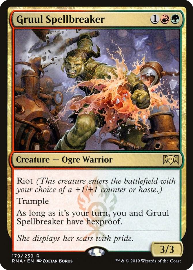 0179 Gruul Spellbreaker R Ravnica Allegiance