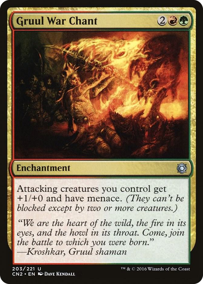 Gruul War Chant #203 U - Conspiracy: Take the Crown Pokemon card