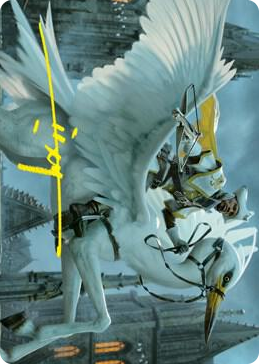 0010 Gryff Rider Art Card (Gold-Stamped Signature) S Art Series: Innistrad: Crimson Vow