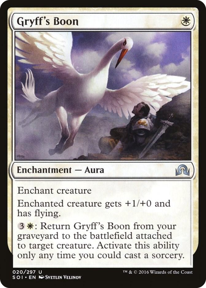 Gryff's Boon #20 U - Shadows over Innistrad Pokemon card