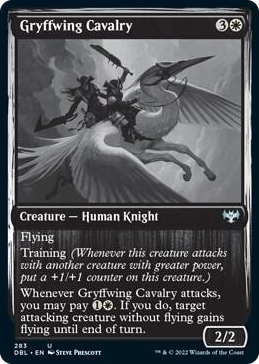Gryffwing Cavalry #283 U - Innistrad: Double Feature Pokemon card