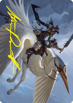 0011 Gryffwing Cavalry Art Card (Gold-Stamped Signature) S Art Series: Innistrad: Crimson Vow