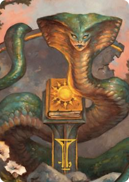 0016 Guardian Naga Art Card (Gold-Stamped Signature) S Art Series: Commander Legends: Battle for Baldur's Gate