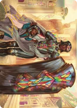 0008 Guardian of New Benalia Art Card (Gold-Stamped Signature) S Art Series: Dominaria United