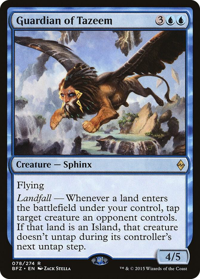 Guardian of Tazeem #78 R - Battle for Zendikar Pokemon card