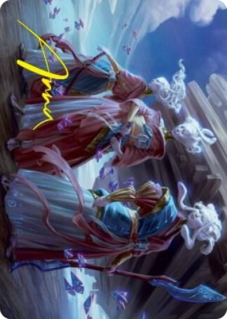 0030 Guardians of Oboro Art Card (Gold-Stamped Signature) S Art Series: Kamigawa: Neon Dynasty