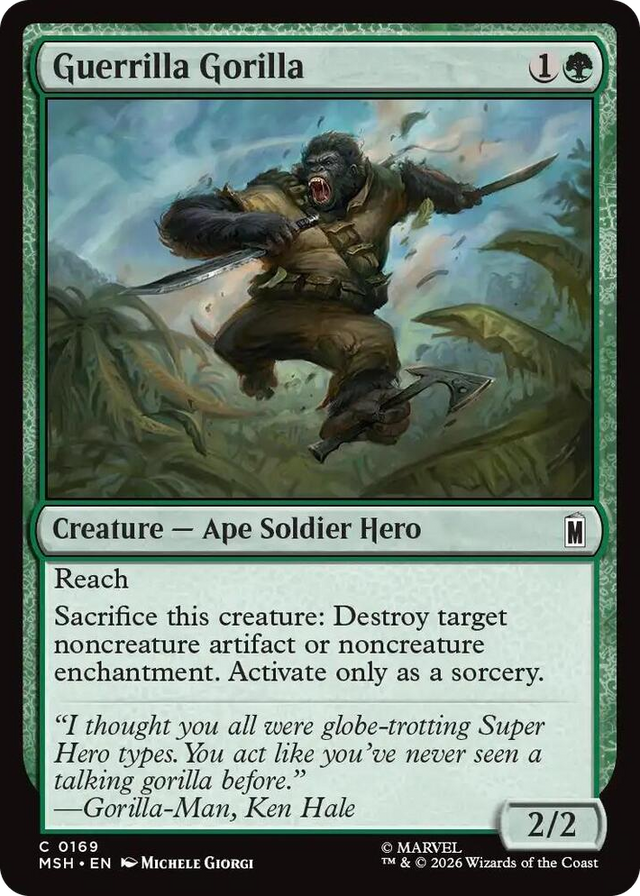 0169 Guerrilla Gorilla C Marvel Super Heroes